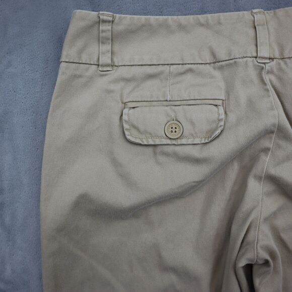 New York and Company Pants Womens 6 Beige Petite Boot Cut Flat Front Bottoms - Picture 14 of 16